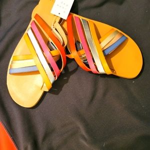 Womens rainbow sandels